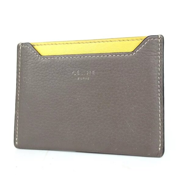 Authentic CELINE Card Case leather [Used] - Picture 1 of 13